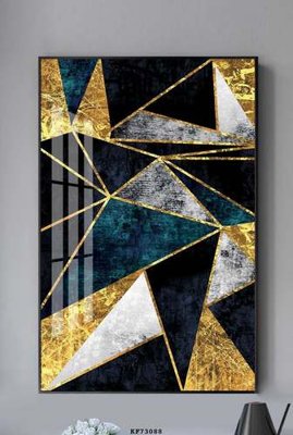 File in trần File tranh hiện đại pha lê gương KF73088 (bản gốc) phong cảnh