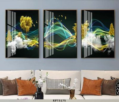 File tranh in mica File tranh hiện đại pha lê gương KF73175 (độ phân giải cao)