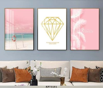 File gốc File tranh hiện đại pha lê gương KF73181 (in lụa) cao cấp