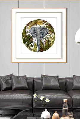 Ảnh gốc file in lụa File tranh hiện đại pha lê gương KF73237 chi tiết