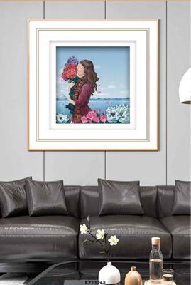 File in trần File tranh hiện đại pha lê gương KF73268 (bản gốc) bầu trời