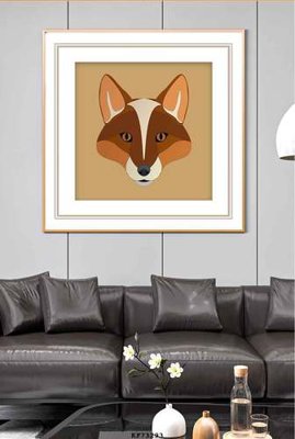 File gốc File tranh hiện đại pha lê gương KF73293 (in lụa) tranh phong thủy