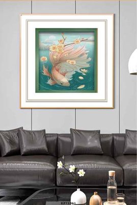 Tải file File tranh hiện đại pha lê gương KF73301 (PSD) cho in tranh 3D