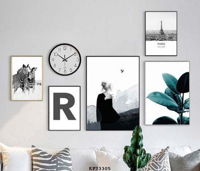 File gốc in mica File tranh hiện đại pha lê gương KF73305 chất lượng