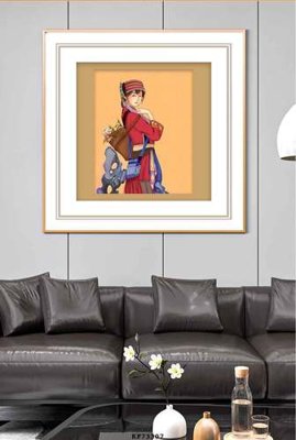 File gốc File tranh hiện đại pha lê gương KF73307 (PSD/TIFF) độ phân giải cao