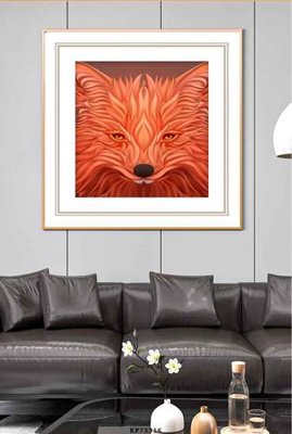 File in trần File tranh hiện đại pha lê gương KF73316 (file gốc) hoa văn 3D