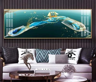 Chi tiết file ảnh File tranh hiện đại pha lê gương KF73330 sắc nét