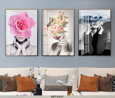 File tranh File tranh hiện đại pha lê gương KF73357 (bản gốc) trang trí văn phòng