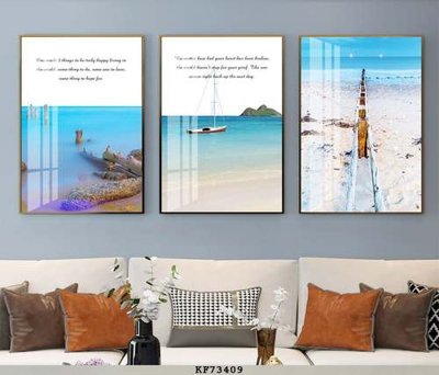 File tranh File tranh hiện đại pha lê gương KF73409 (bản gốc) in lụa 3D