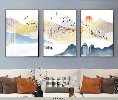 File tranh gốc File tranh hiện đại pha lê gương KF73440 chủ đề hiện đại