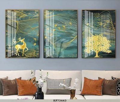 File tranh File tranh hiện đại pha lê gương KF73443 (ảnh gốc) in trần nhà