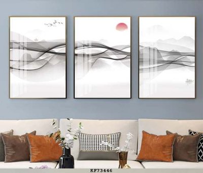 File tranh File tranh hiện đại pha lê gương KF73446 (bản gốc) treo quán cafe