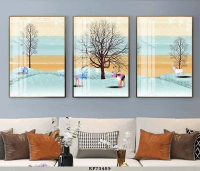 File tranh quảng cáo File tranh hiện đại pha lê gương KF73489 (file gốc) chuyên nghiệp