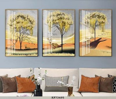 Tải file gốc File tranh hiện đại pha lê gương KF73495 dùng cho in ấn