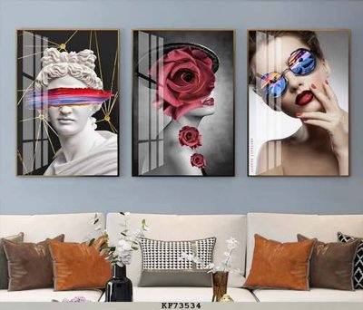 File in trần File tranh hiện đại pha lê gương KF73534 (file gốc) xuyên sáng