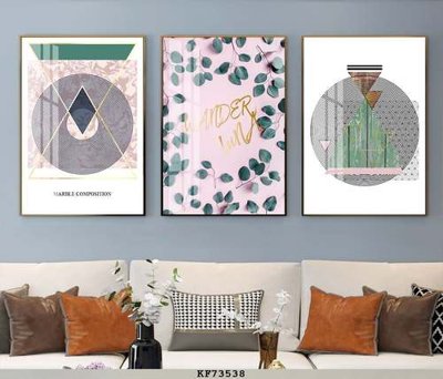 File gốc File tranh hiện đại pha lê gương KF73538 cho in ấn và thiết kế