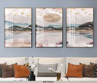 File tranh gốc File tranh hiện đại pha lê gương KF73541 (bản quyền) Filetranh.com