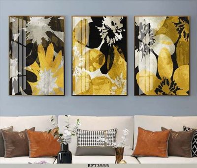 File tranh File tranh hiện đại pha lê gương KF73555 (bản gốc) in lụa 5D