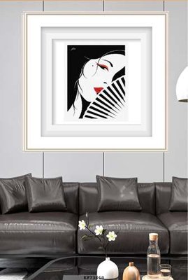 File gốc File tranh hiện đại pha lê gương KF73610 (thiết kế) cho in ấn