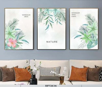 File gốc in tráng gương File tranh hiện đại pha lê gương KF73634 chi tiết