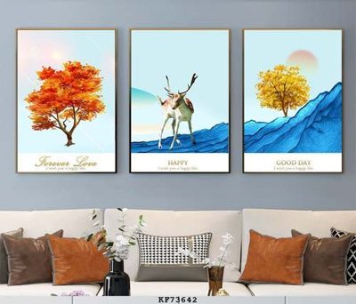 File gốc File tranh hiện đại pha lê gương KF73642 (in lụa) tranh phong thủy