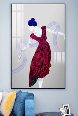 File gốc File tranh hiện đại pha lê gương KF73691 (PNG) nền trong suốt