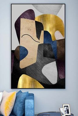 File gốc File tranh hiện đại pha lê gương KF73699 (ảnh chi tiết) để in lụa