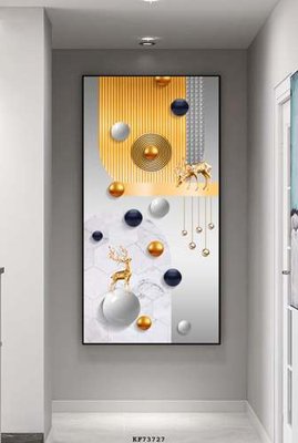 Download file gốc File tranh hiện đại pha lê gương KF73727 (in mica) trong suốt