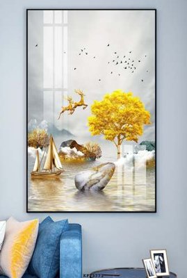 Chi tiết file tranh tráng gương File tranh hiện đại pha lê gương KF73771 (ảnh gốc)