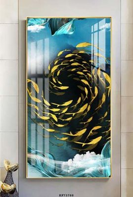 File tranh PSD File tranh hiện đại pha lê gương KF73788 chất lượng cao