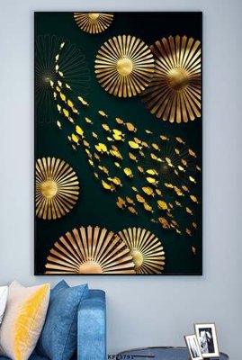 File tranh File tranh hiện đại pha lê gương KF73791 (bản gốc) in lụa dán tường