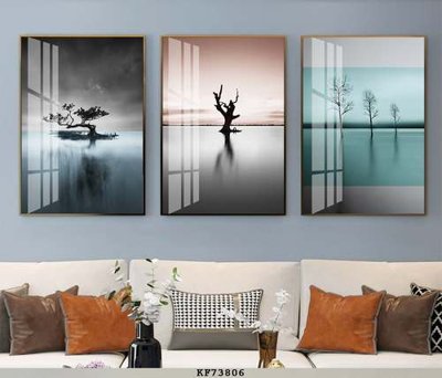 File gốc File tranh hiện đại pha lê gương KF73806 (bản quyền) cho in ấn