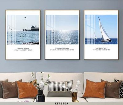 File gốc File tranh hiện đại pha lê gương KF73809 (in lụa) họa tiết 3D