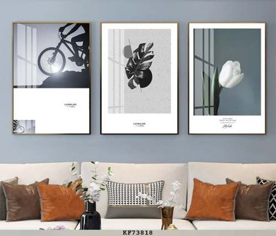 File gốc File tranh hiện đại pha lê gương KF73818 (in mica) trang trí