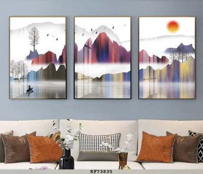 File ảnh File tranh hiện đại pha lê gương KF73835 (gốc) cho trang trí nội thất