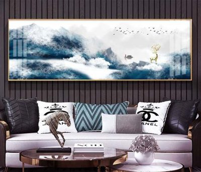 Tải file File tranh hiện đại pha lê gương KF73848 (gốc) chủ đề phong thủy