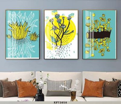 File gốc File tranh hiện đại pha lê gương KF73858 (in lụa) cao cấp