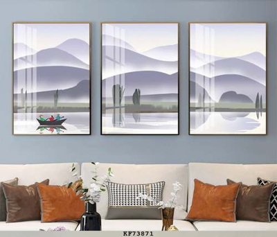 File gốc File tranh hiện đại pha lê gương KF73871 (in tráng gương) sang trọng