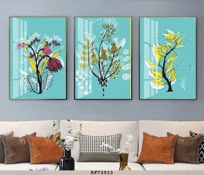 Chi tiết file ảnh File tranh hiện đại pha lê gương KF73913 sắc nét