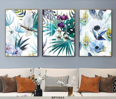 File in trần File tranh hiện đại pha lê gương KF73923 (bản gốc) phong cảnh