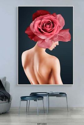 File gốc File tranh hiện đại pha lê gương KF73989 (in lụa) trang trí tường