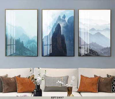 File PSD File tranh hiện đại pha lê gương KF73997 (nguyên bản) cho thiết kế