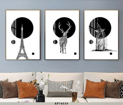 File gốc File tranh hiện đại pha lê gương KF74039 (chuẩn màu) cho in offset