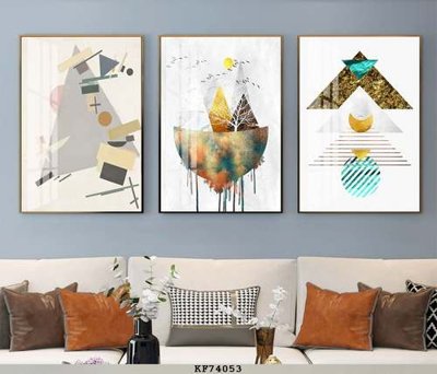 File ảnh File tranh hiện đại pha lê gương KF74053 (gốc) cho trang trí nội thất