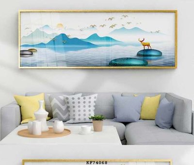 File in ấn File tranh hiện đại pha lê gương KF74068 (bản gốc) cao cấp