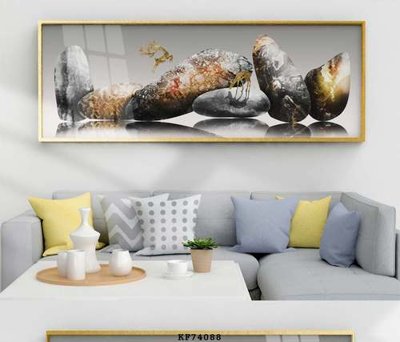 File tranh quảng cáo File tranh hiện đại pha lê gương KF74088 (download file gốc)