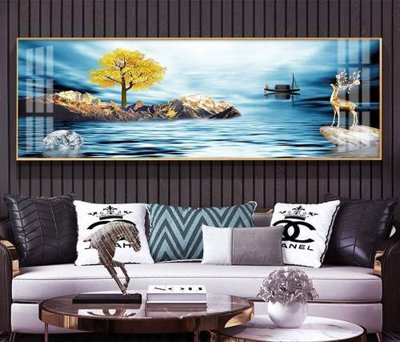 Tải file PSD File tranh hiện đại pha lê gương KF74097 (nguyên layer) để in