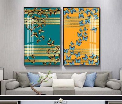 Ảnh gốc File tranh hiện đại pha lê gương KF74113 (siêu chi tiết) để in ấn