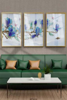 File in ấn File tranh hiện đại pha lê gương KF74154 (bản gốc) cao cấp