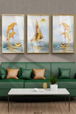 File ảnh File tranh hiện đại pha lê gương KF74178 (gốc) trang trí khách sạn